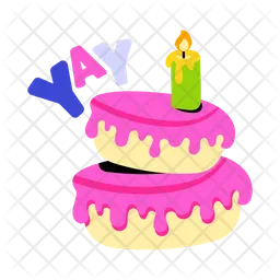 Pastel de cumpleaños  Icono