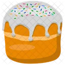 Pastel De Kulich Pastel Pastel De Pascua Icono