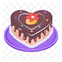 Pastel De San Valentin Pastel De Amor Pastel De Corazon Icono