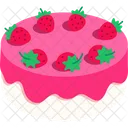 Pastel De Vainilla Y Fresa  Icon