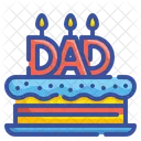 Pastel Del Dia Del Padre Pastel Cumpleanos Icono