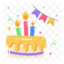 Pastel De Goteo Pastel De Velas Pastel De Cumpleanos Icono