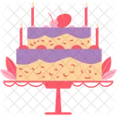 Pastel plateado  Icono