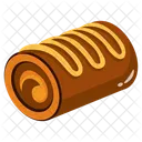 Rollo De Pastel Pastel Postre Icono