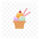 Pastry cup ice cream  Icon