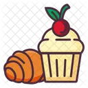 Pastry Baked Flaky Icon