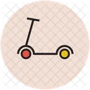 Patada Scooter Empuje Icono