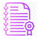 Patent Certificate Degree Icon