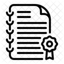 Patent Certificate Degree Icon
