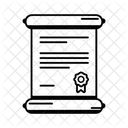 Patent Certificate Diploma Icon