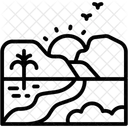 경로 풍경 자연 아이콘