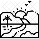 경로 풍경 자연 아이콘