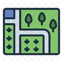Pathway Route Pin Icon
