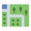 Pathway Route Pin Icon