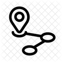 Pathway Trail Line Icon