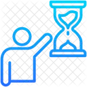 Patience Hourglass People Icon