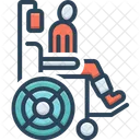 Patient Wheelchair Physical Icon