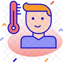 Patient Fever Testing Icon
