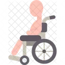 Patient Wheelchair Rehabilitation Icon