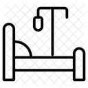Patient Bed Hospital Bed Bedstead Icon