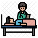 Patient Bed Patient Ward Icon
