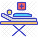 Bed Hospital Monitoring Patient Icon