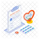 Patient Data Record Report Icon