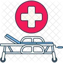 Patient Bed Wheel Icon