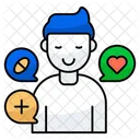 Patient Sick Person Medical Chat Icon