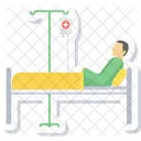 Patient On Bed  Icon