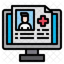 환자 보고서 의료 보고서 파일 아이콘