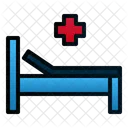 Bett Krankenhaus Zimmer Symbol