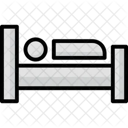 Patientenbett  Symbol