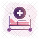 Patientenbett  Symbol