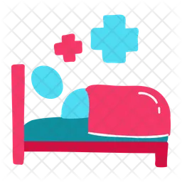 Patientenbett  Symbol