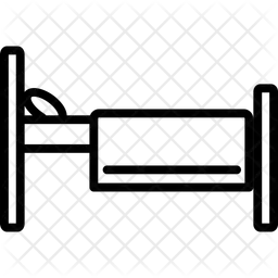 Patientenbett  Symbol