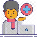 Patientenreichweite Reichweite Patient Symbol