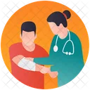 Patientenverband Personenverletzung Armverletzung Icon