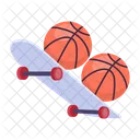 Basquete De Patinacao Jogo De Patinacao Prancha De Patinacao Icon