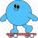 Azul Personajes Personajes Lindos Icono