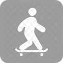 Skate Embarque Patineta Icono