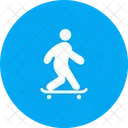 Skate Embarque Patineta Icono