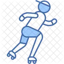 Patinador Jugador Patines Icono