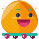 Patineta Emoji Cara Icono