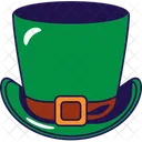 Top Hat Green Icon