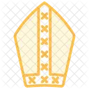 St Patricks Mitra Icono De Linea Duotono Icono