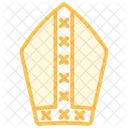 St Patricks Mitre Duotone Line Icon Icon
