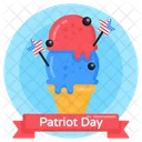 Dessert Suss Patriot Eis Symbol