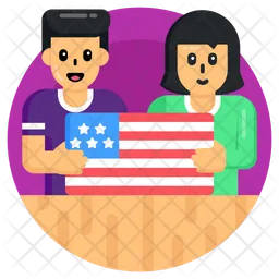 Patriotic Couple  Icon