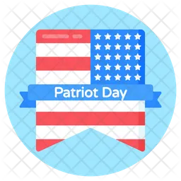 Patriotic Day Label  Icon